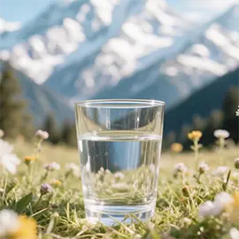 Стакан горной воды